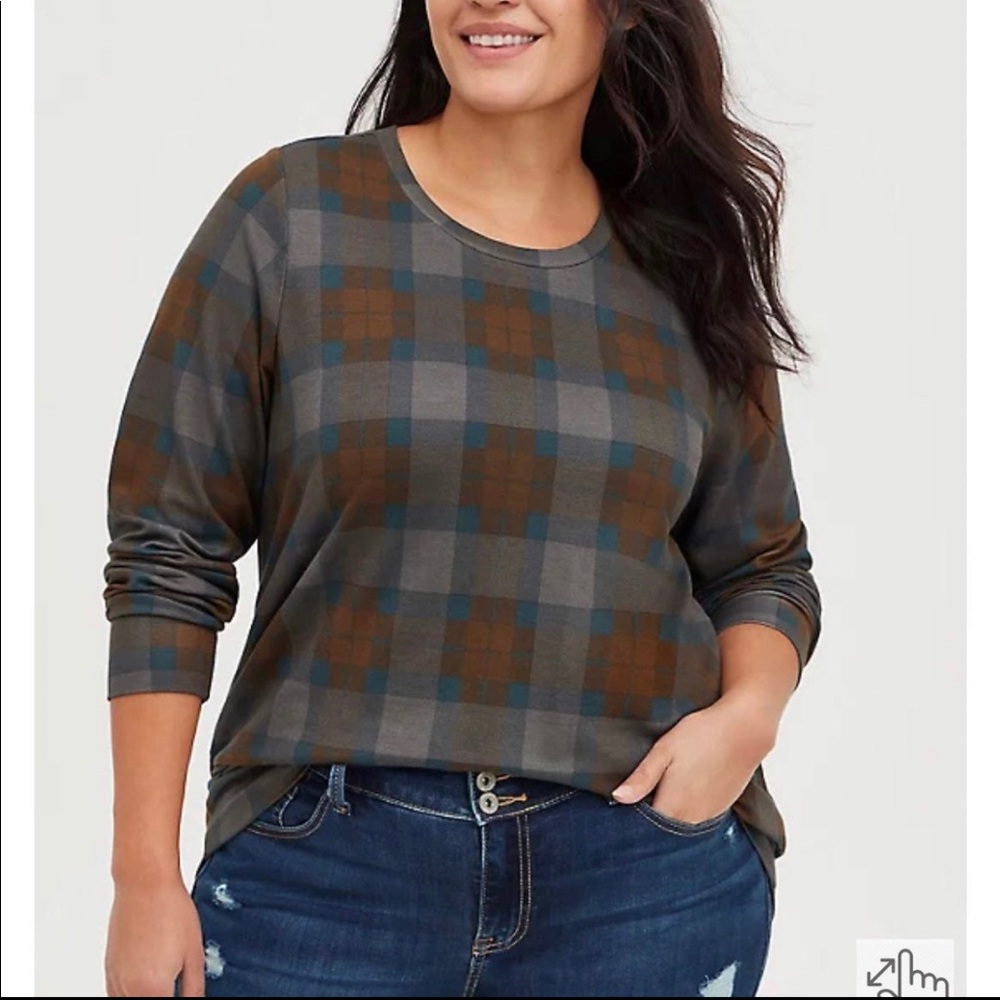 Torrid outlander size 5 plaid tartan shirt